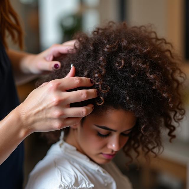 Curly hair specialist at Willow & Hearth
