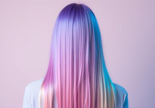 Creative pastel hair colours